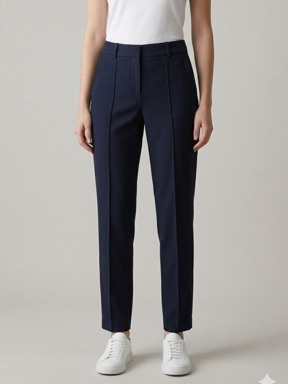 Vince Slim Tailored Navy Dress Trousers